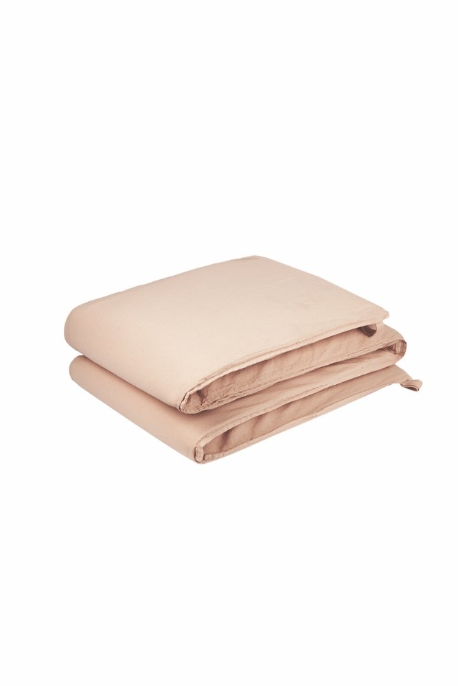 Tour de lit déhoussable 'Wabi-Sabi' Powder Pink | NOBODINOZ