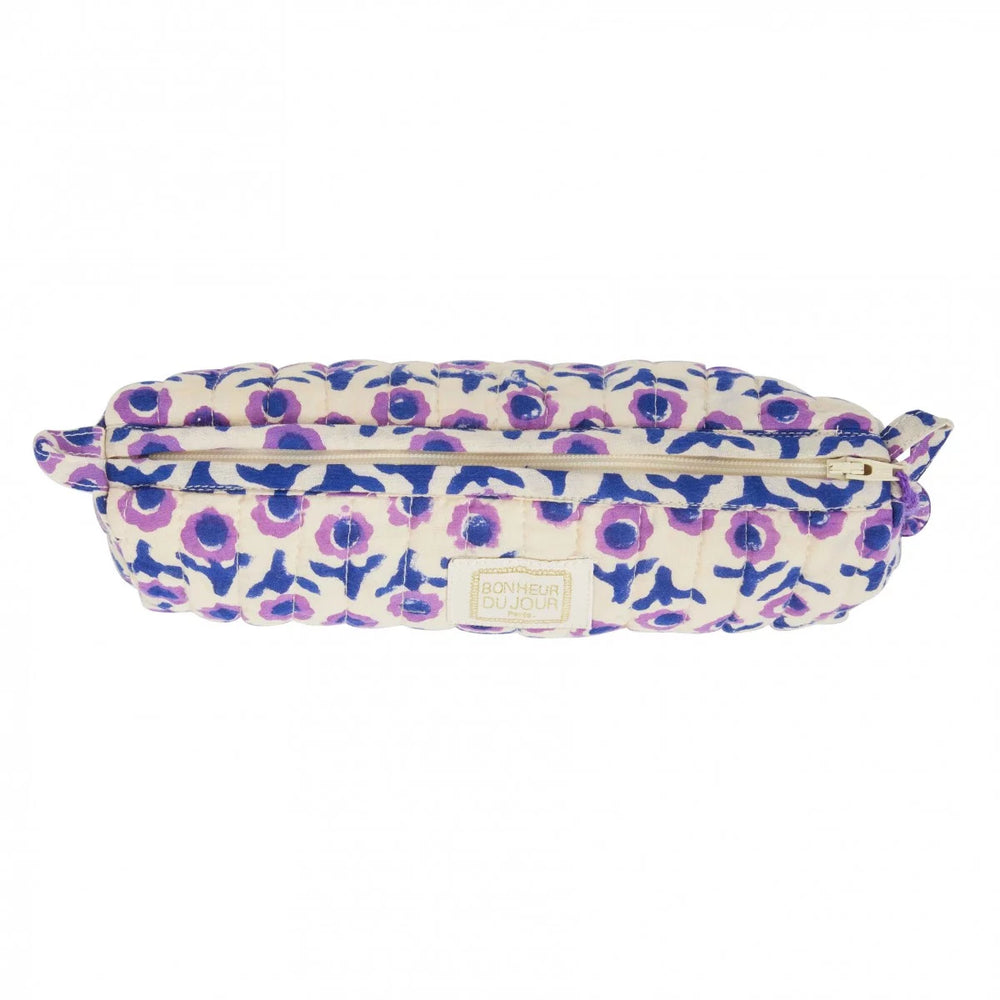 Trousse à crayons 'Nila' Isha Cassis | BONHEUR DU JOUR