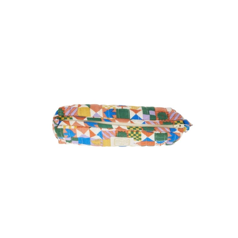 Trousse à crayons 'Nila' Patchy Blue | BONHEUR DU JOUR