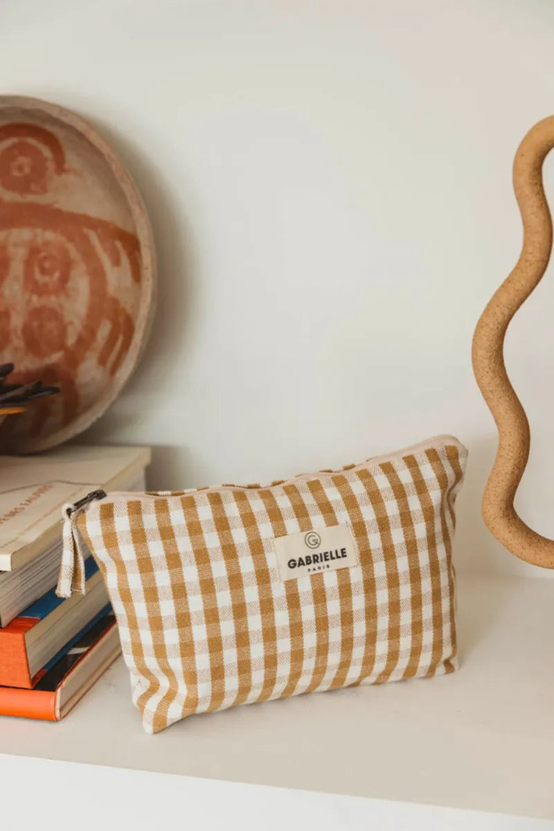 Trousse de beauté Vichy camel | GABRIELLE