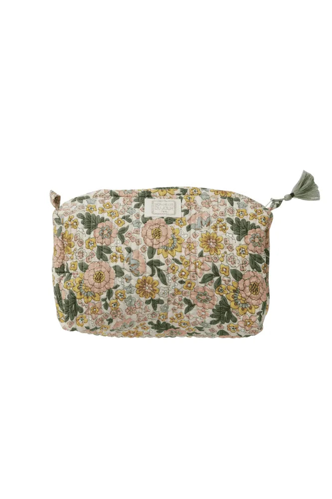 Petite trousse de toilette 'Amaia' Rose corail | BONHEUR DU JOUR
