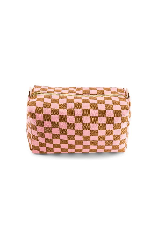 Trousse de toilette 'Vic' Damier Strawberry | ROSE IN APRIL