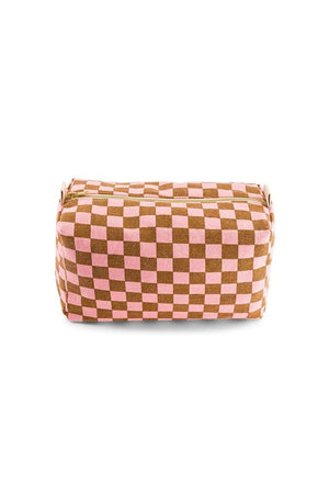 Trousse de toilette 'Vic' Damier Strawberry | ROSE IN APRIL