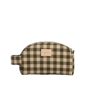 Trousse de toilette 'Hyde Park' imperméable Green Checks | NOBODINOZ