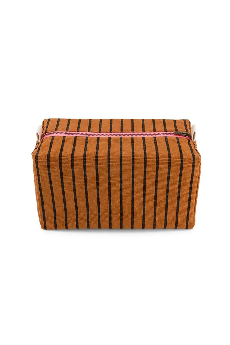 Trousse de toilette 'Vic' Rayures Tennis Ginger | ROSE IN APRIL