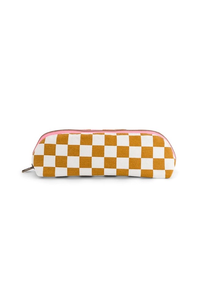 Trousse 'Gaston' Damier Caramel | ROSE IN APRIL