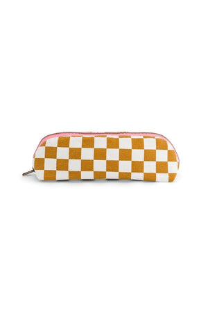 Trousse 'Gaston' Damier Caramel | ROSE IN APRIL