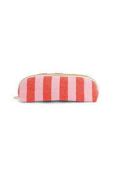 Trousse 'Gaston' Rayures Candy pink / Rouge | ROSE IN APRIL