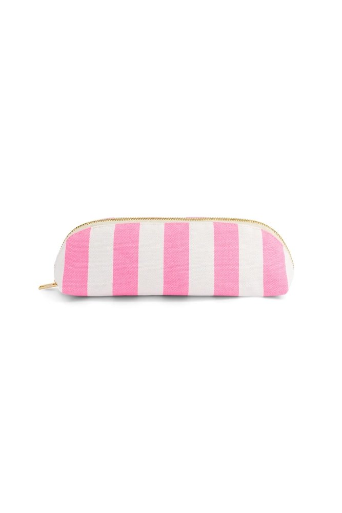 Trousse 'Gaston' Rayures Rose fluo | ROSE IN APRIL