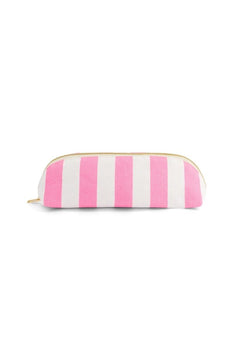 Trousse 'Gaston' Rayures Rose fluo | ROSE IN APRIL