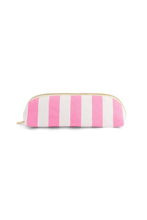 Trousse 'Gaston' Rayures Rose fluo | ROSE IN APRIL