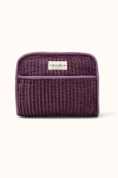 Trousse 'Rahana' Velours côtelé Deepl Purple | APACHES COLLECTIONS