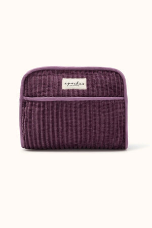 Trousse 'Rahana' Velours côtelé Deepl Purple | APACHES COLLECTIONS