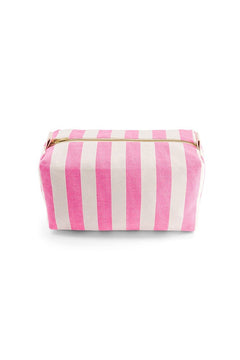 Trousse de toilette 'Vic' Rayures Rose fluo | ROSE IN APRIL