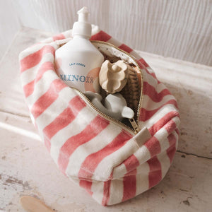 Trousse de Toilette Vic Rayures Strawberry | ROSE IN APRIL