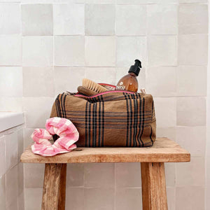Trousse de toilette 'Vic' Carreaux tartan | ROSE IN APRIL