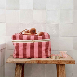 Vanity 'Oona' Rayures Brick / Pink | ROSE IN APRIL