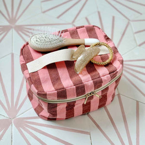 Vanity 'Oona' Rayures Brick / Pink | ROSE IN APRIL