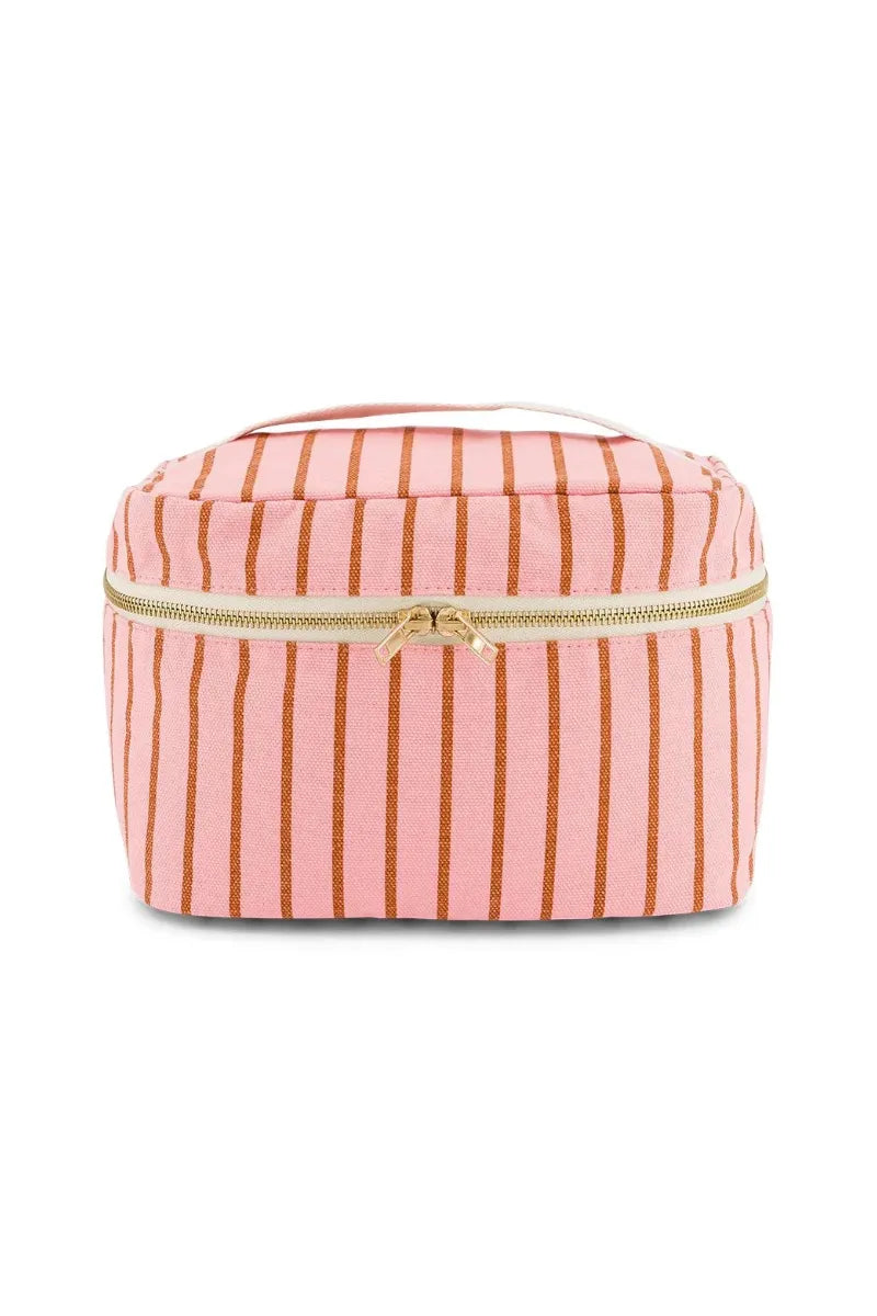 Vanity 'Oona' Rayures Tennis Pecan / Strawberry | ROSE IN APRIL