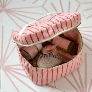 Vanity 'Oona' Rayures Tennis Pecan / Strawberry | ROSE IN APRIL