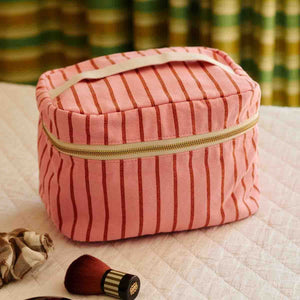Vanity 'Oona' Rayures Tennis Pecan / Strawberry | ROSE IN APRIL