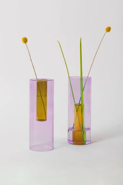 Vase réversible Lilas-Pêche GM | BLOCK DESIGN