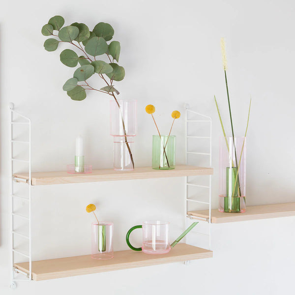Vase réversible Rose-Vert GM | BLOCK DESIGN