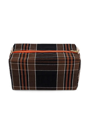 Trousse de toilettes 'Vic' Black tartan | ROSE IN APRIL