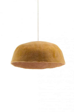 Abat-jour 'Yourte' XXL 50x16cm en laine feutrée | MUSKHANE