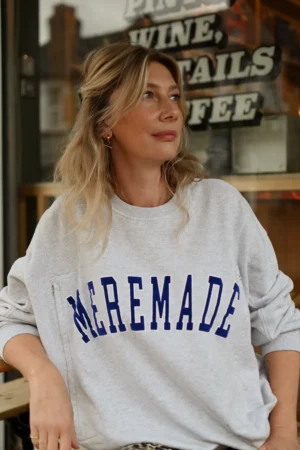 Sweatshirt d'allaitement 'Mère-made' gris | TAJINEBANANE