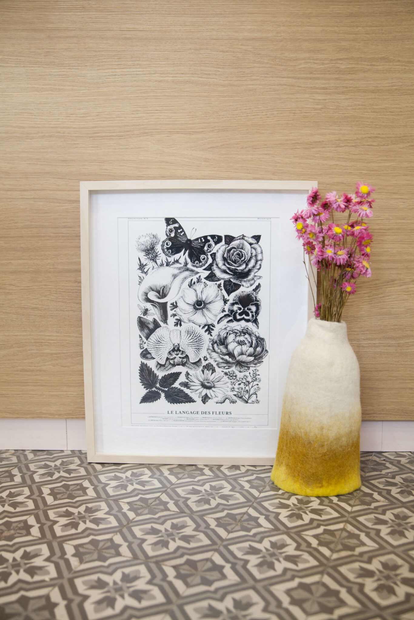 Affiche "Le langage des fleurs" - Amandine Delaunay