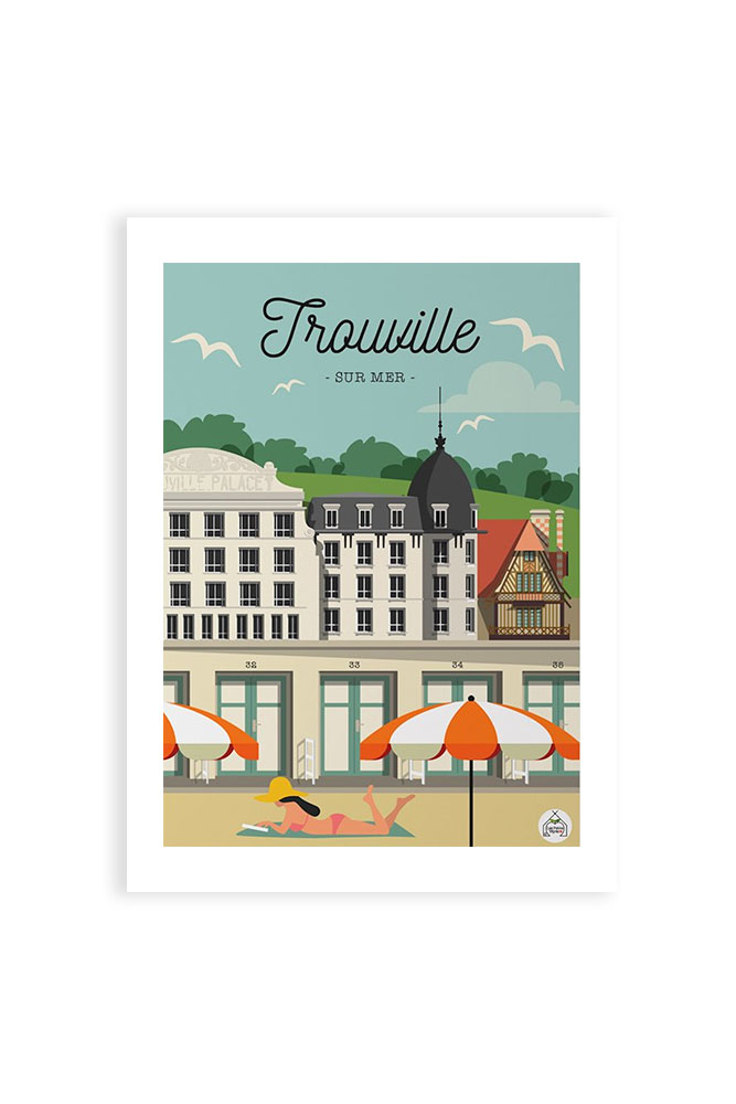 Affiche "Trouville" 30x40cm