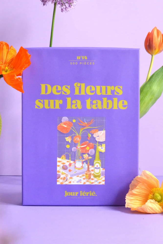 Puzzle 500 pièces 'Des fleurs sur la table' | JOUR FÉRIÉ