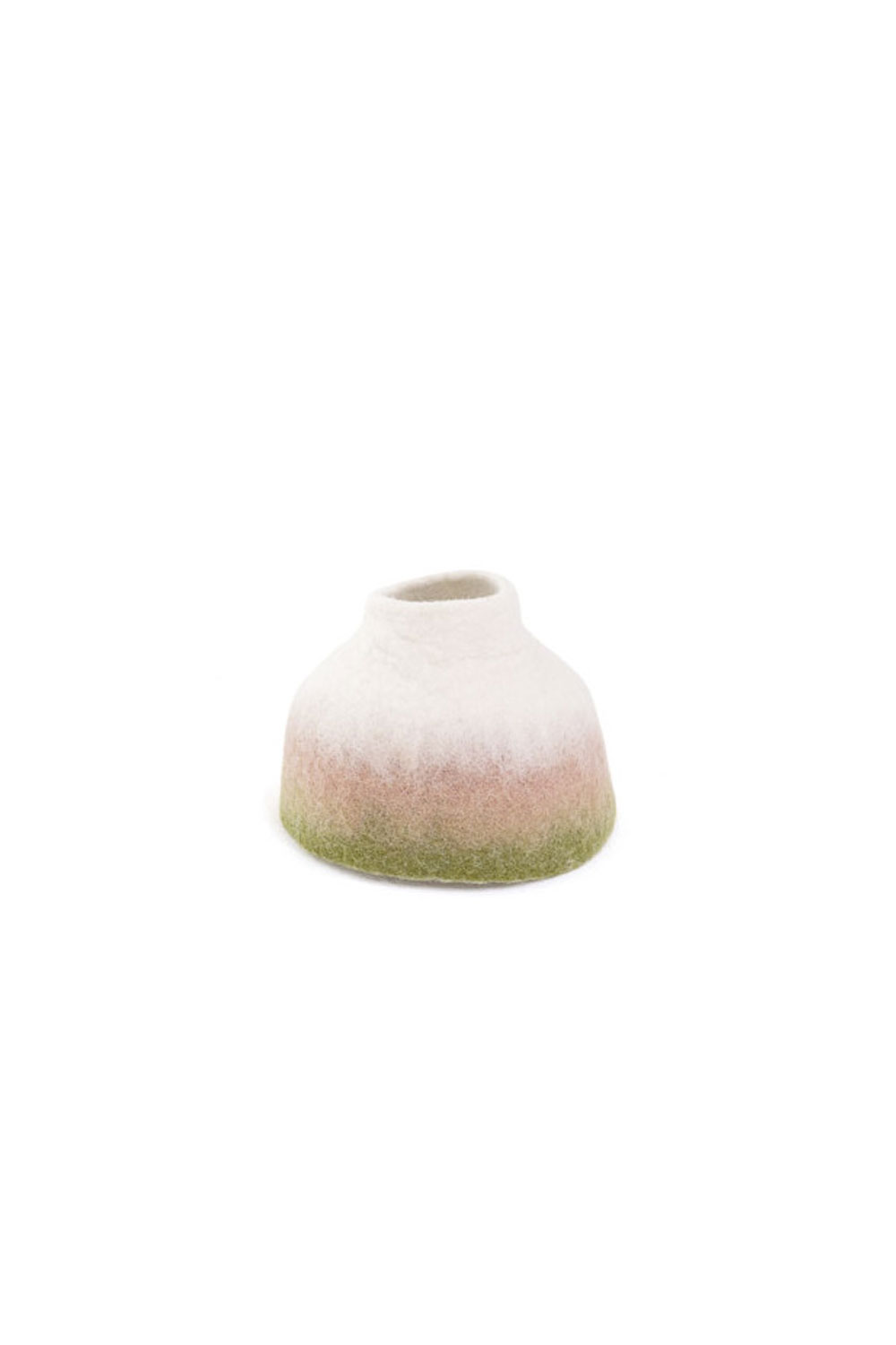 Cache-vase cloche en feutre Fusion Rose quartz/Anis S | MUSKHANE