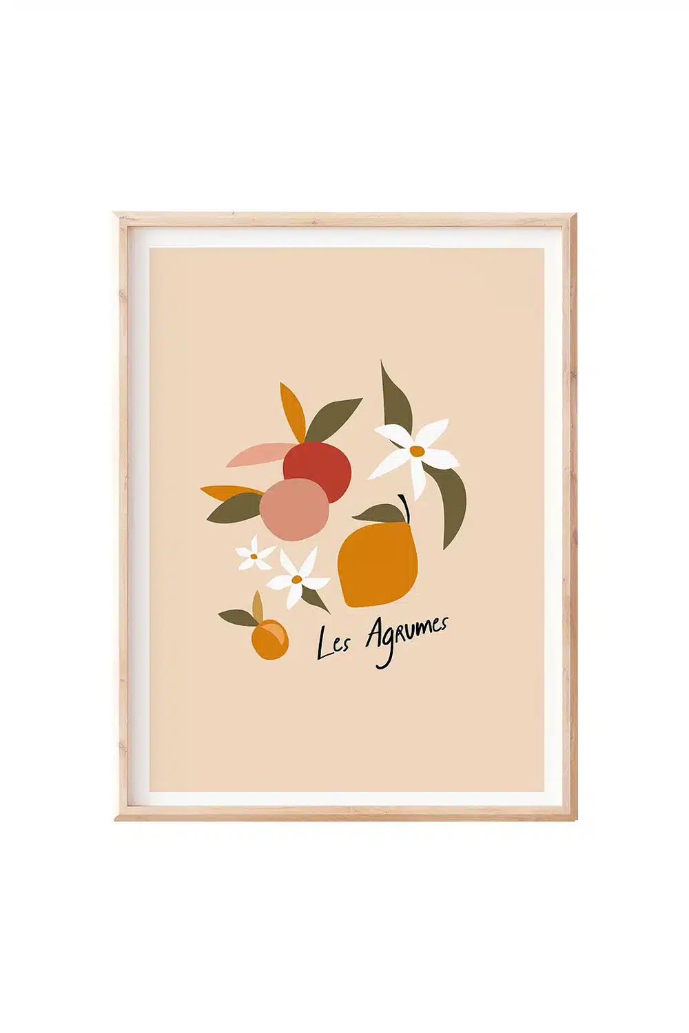 Affiche ou carte 'Les agrumes' | MARIE-LOU CRÉATION