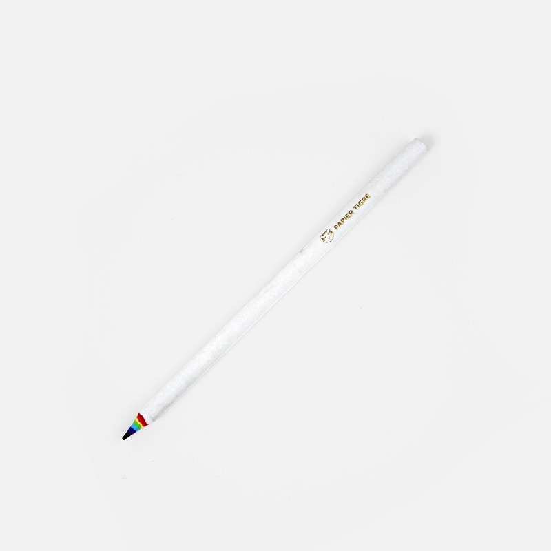 Crayon 'Rainbow' blanc | PAPIER TIGRE