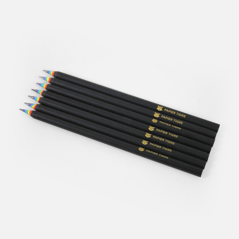 Crayon 'Rainbow' noir | PAPIER TIGRE