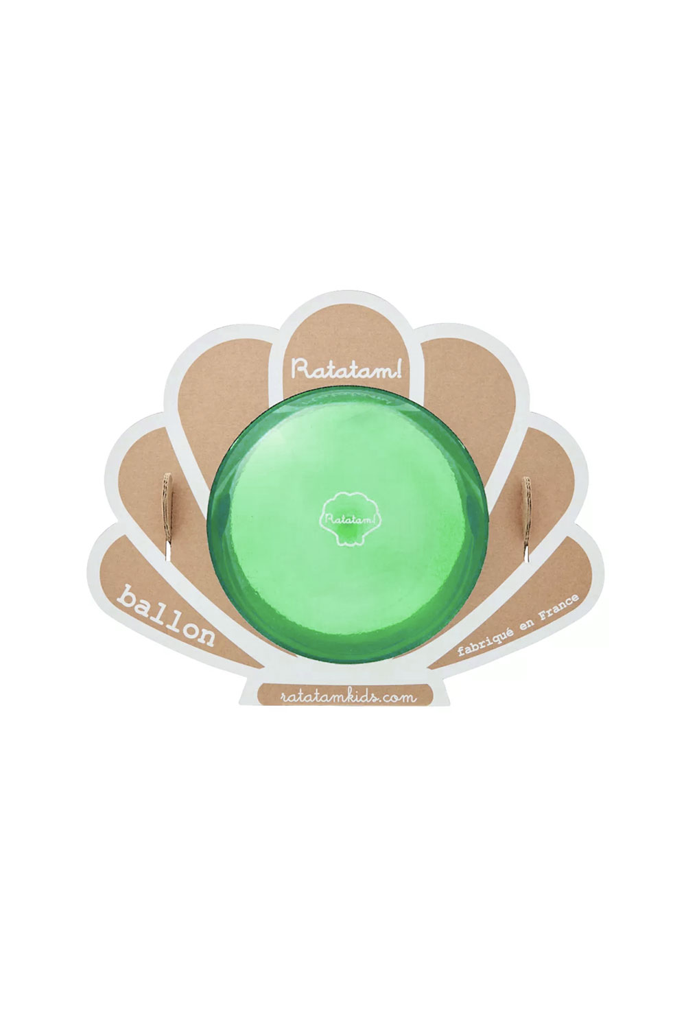 Grand ballon Coquillage Vert 20cm | RATATAM