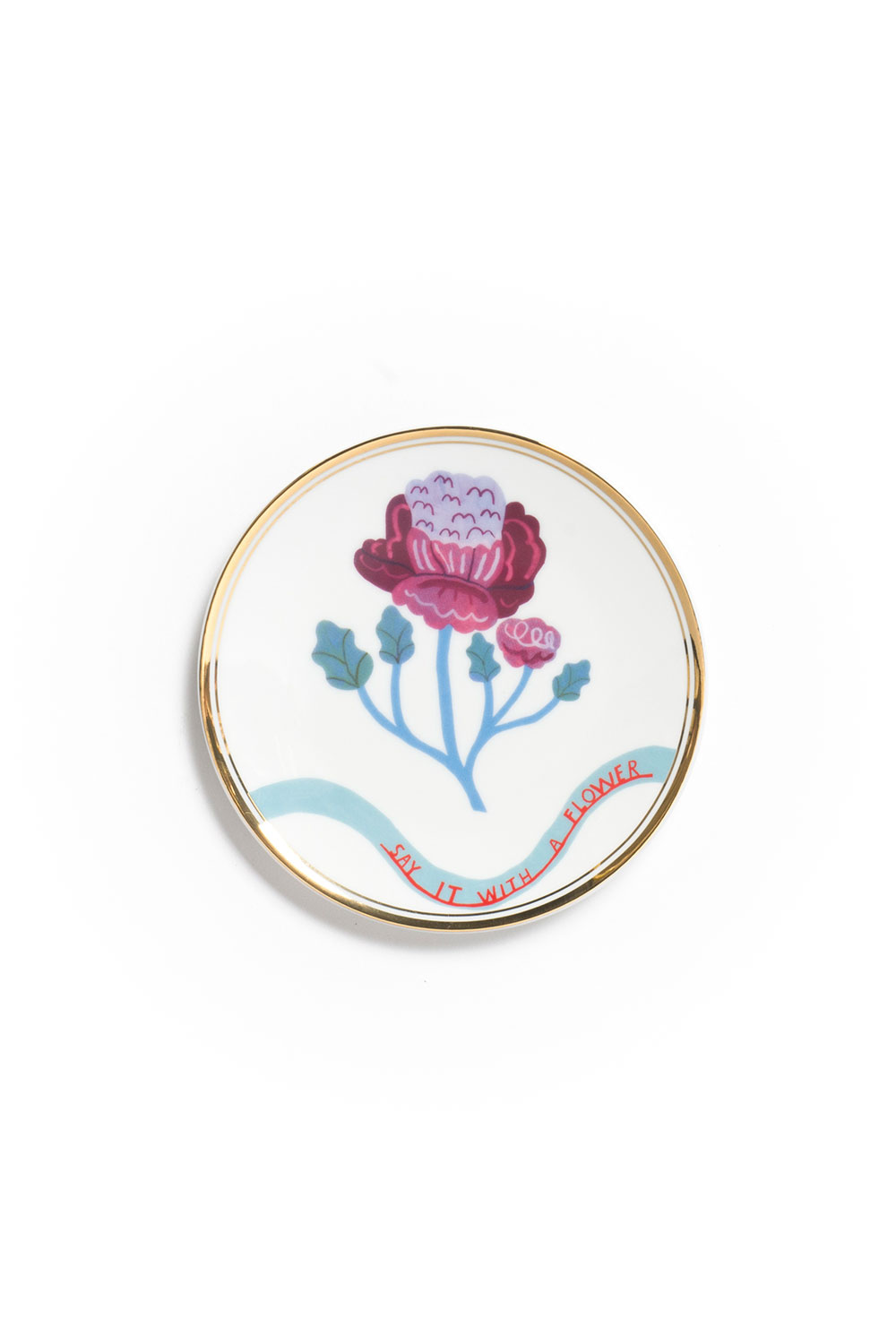 Assiette 'Fleur Fucsia' 15cm | BITOSSI HOME