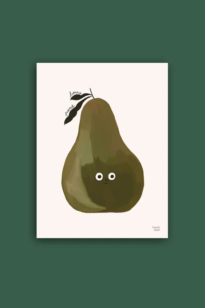 Affiche 'Bonne poire' 30x40cm | CHARLOTTE JANVIER
