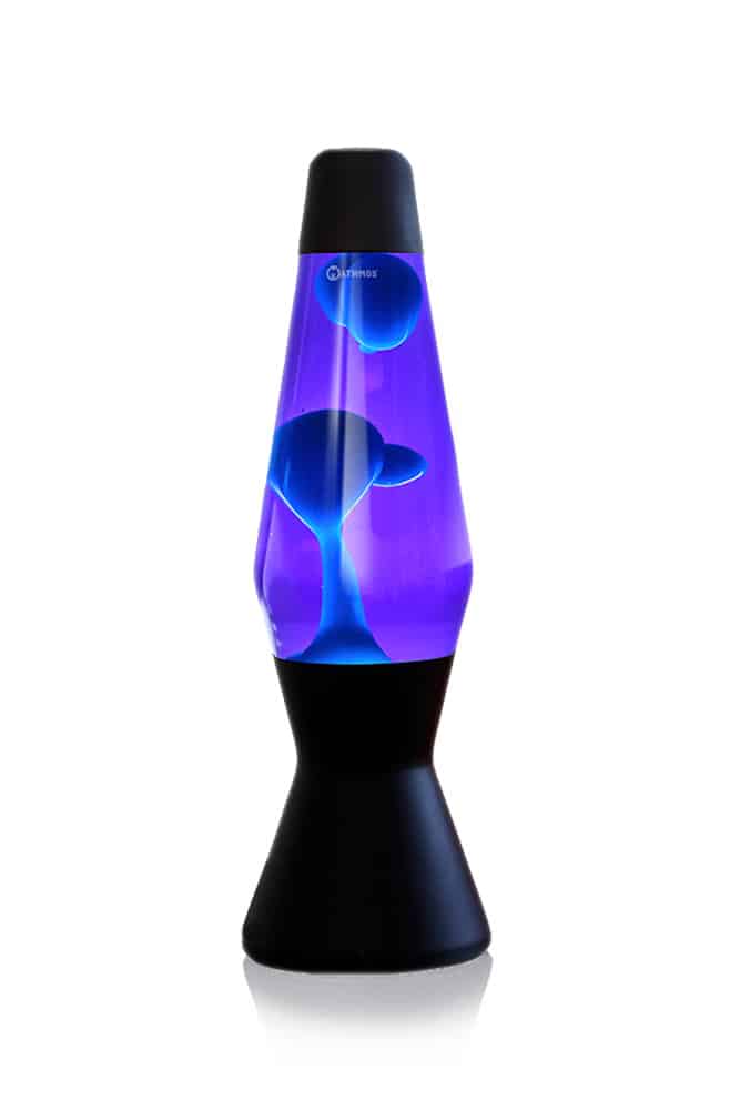 Lampe à lave 'Astro' Noir Violet-Turquoise | MATHMOS