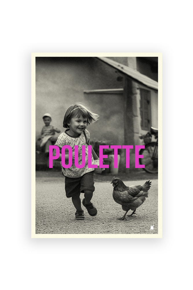 Affiche 'Poulette' | CARTE KENCRE