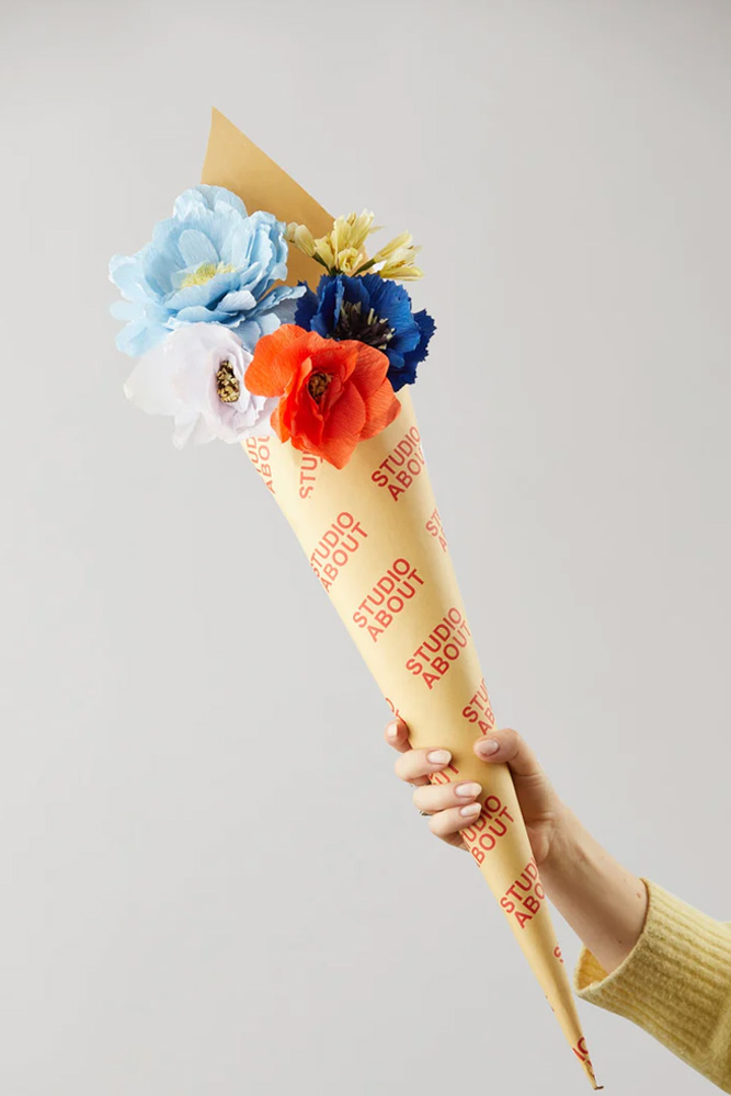 Bouquet de fleurs en papier 'Because' 5 pcs | STUDIO ABOUT