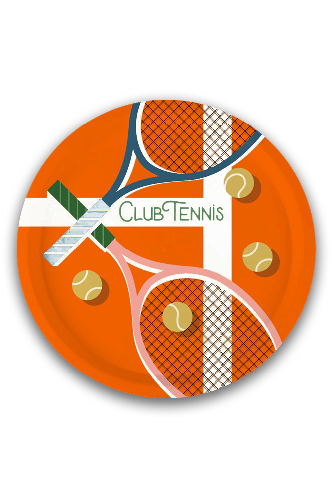 Plateau rond 'Club Tennis' | LES PETITS YÉYÉS