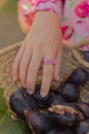 Bague 'FaceToFace' Pensée | NACH BIJOUX