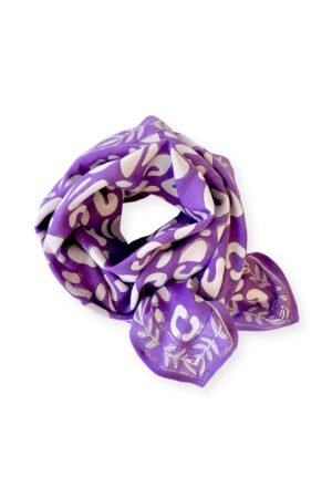 Foulard Latika 'Artistic' Violette | APACHES COLLECTIONS