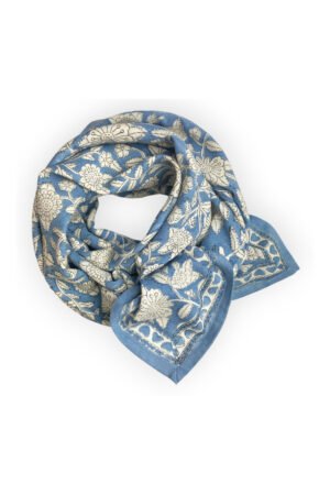 Foulard Latika 'Coeur' horizon | APACHES COLLECTIONS