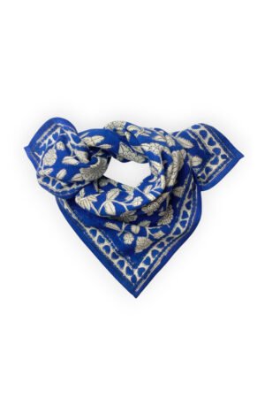 Petit foulard Manika 'Coeur' Majorelle | APACHES COLLECTIONS