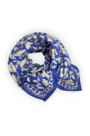 Foulard Latika 'Coeur' Majorelle | APACHES COLLECTIONS