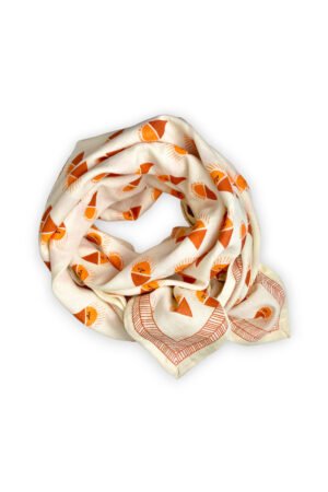 Foulard Latika 'Sorbet' Abricot | APACHES COLLECTIONS